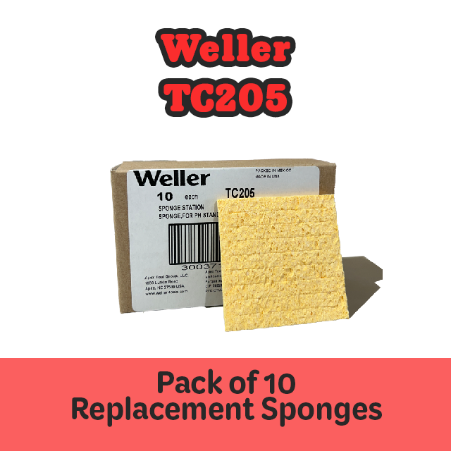 Weller TC205 Pack of 10 Sponges