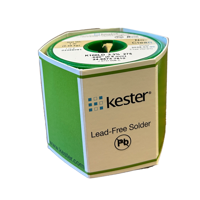 Wire Solder Kester .020 Diameter 24-9574-7610 front view of spool