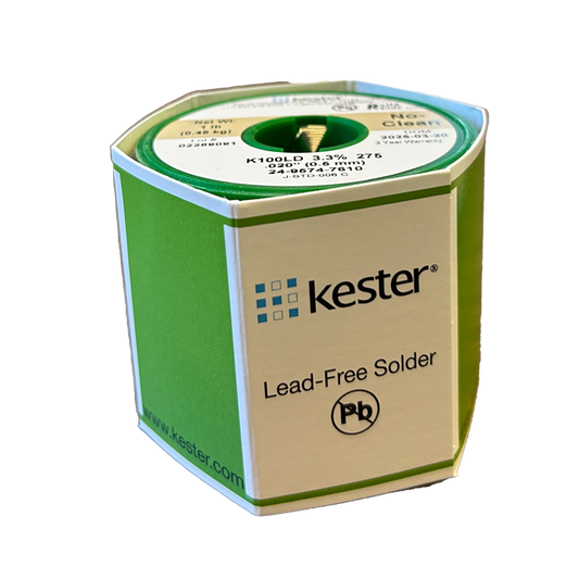 Wire Solder Kester .020 Diameter 24-9574-7610 front view of spool