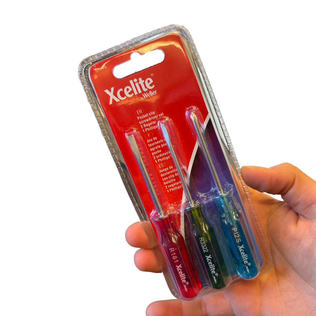 Weller Xcelite SD3VN Pocket Clip Screwdrivers