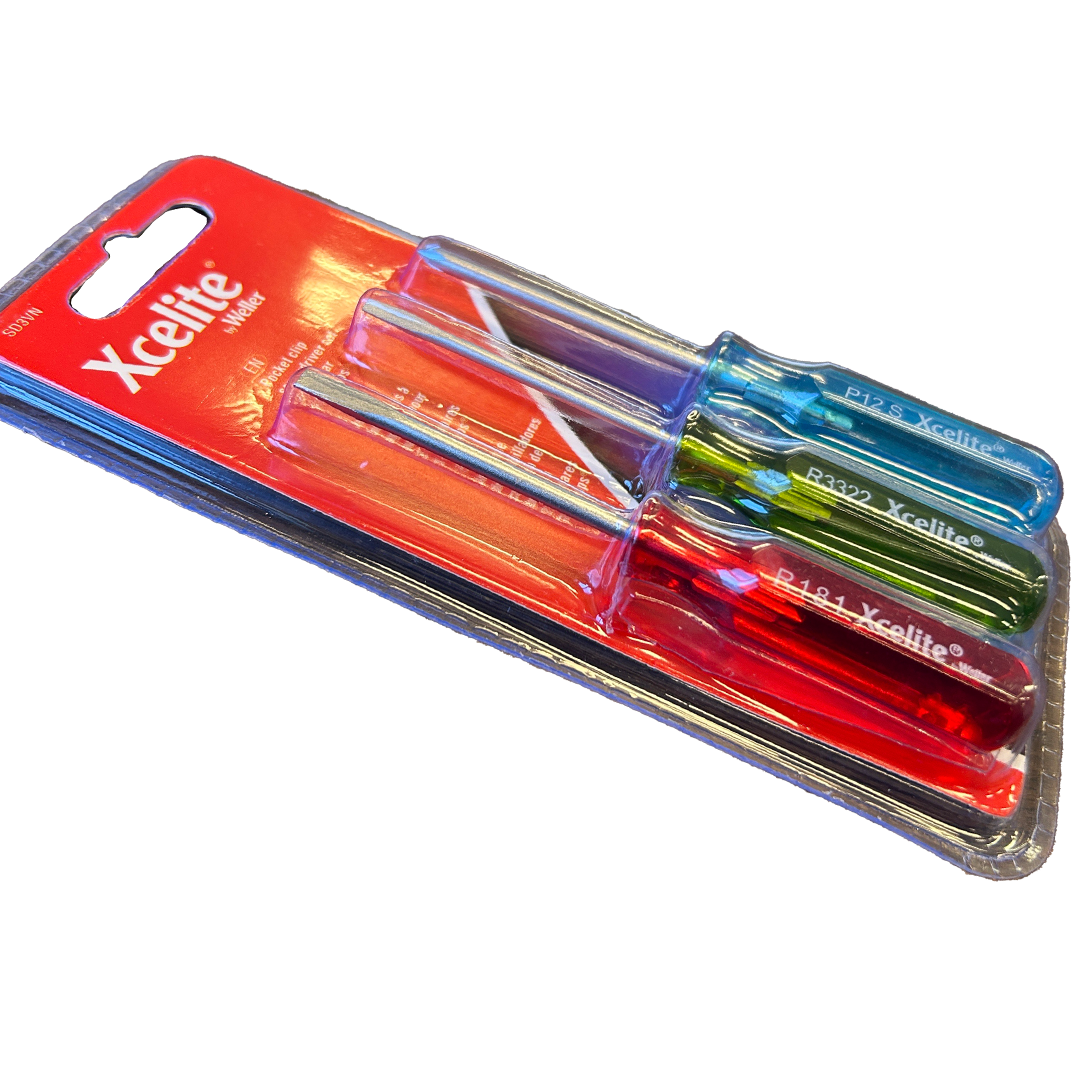 Weller Xcelite SD3VN Pocket Clip Screwdrivers