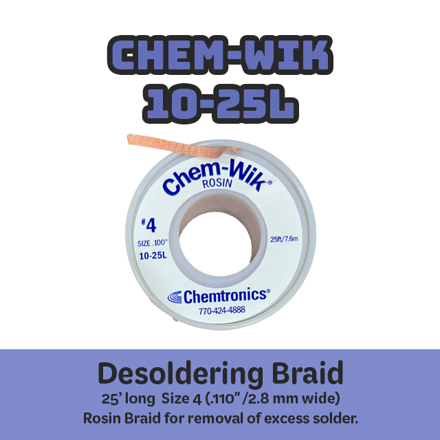 Chem Wik 10-25L Desoldering braid