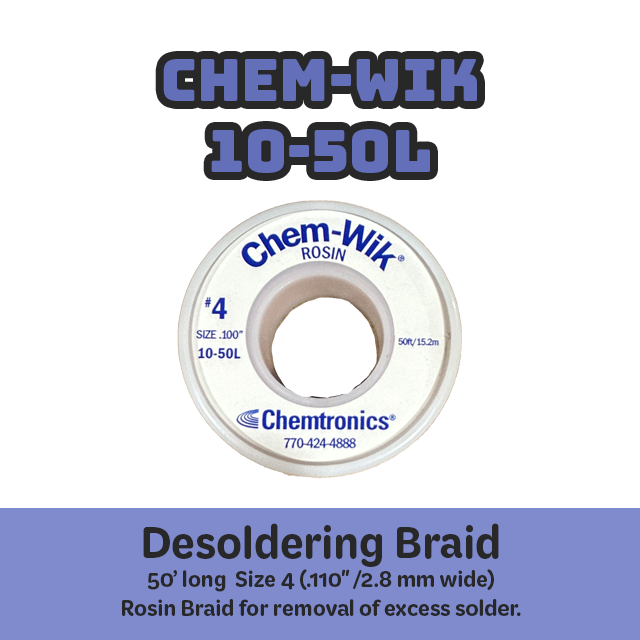 Chem Wik 10-50L Desoldering braid